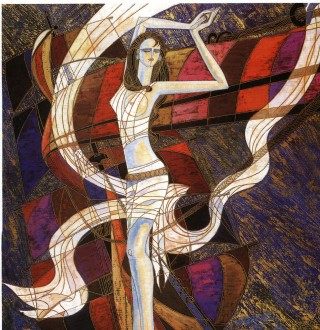 抽象人物画图片