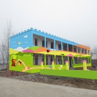 锐尚墙绘幼儿园夏天