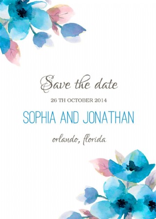 彩色的水印花朵图片