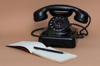 古老的黑色电话