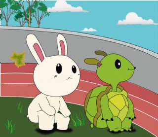 兔子和乌龟怎么画简单图片